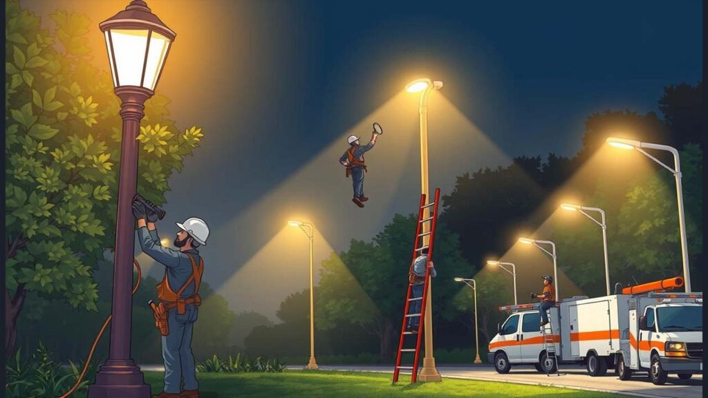 Outdoor Lighting Maintenance Challenges